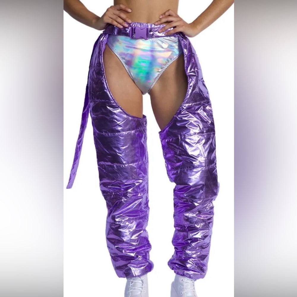 Iheartraves puffy chaps WORN ONCE